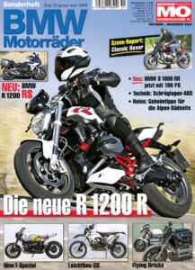 Titelseite: MO BMW Motorräder – HP4 Kurven-ABS, R nineT, R 25/2 – Sonderausgabe 51