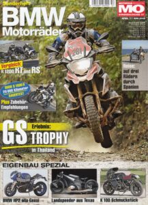 Titelseite: MO BMW Motorräder – Vergleich R 1200 RT / R 1200 RS, Dauertest S 1000 R – Sonderausgabe 57