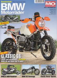 Titelseite: MO BMW Motorräder – Vergleich R 1200 GS vs. S 1000 XR – Sonderausgabe 58