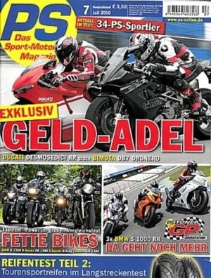 PS 7/2010 – Ducati Desmosedici RR vs. Bimota DB7 Oronero, BMW S 1000 RR getunt