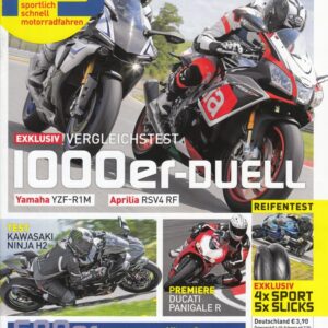 PS 7/2015 – Yamaha YZF-R1M vs. Aprilia RSV4 RF und Test Kawasaki Ninja H2