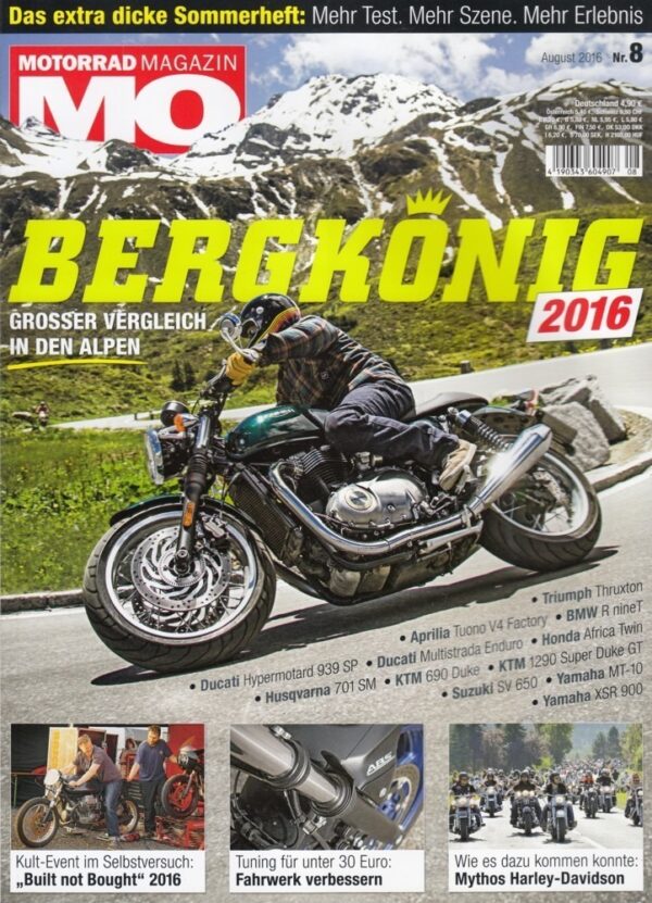 MO 8/2016 – Bergkönig 2016: 12 Bikes im Vergleich, Einzeltest Yamaha Tracer 700