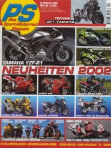 Titelseite: PS 10/2001 – Aprilia ETV 1000 Caponord vs. BMW R 1150 GS und andere