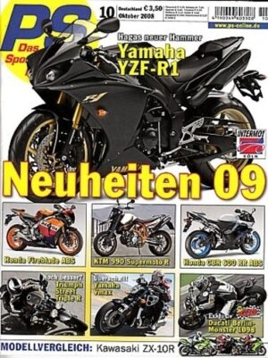 PS 10/2008 – Vergleich Kawasaki ZX-10R 2004, 2006, 2008; Vorstellung Yamaha Vmax