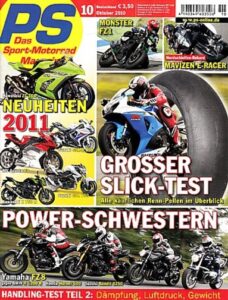 Titelseite: PS 10/2010 – Yamaha FZ8 vs. BMW R 1200 R, Honda Hornet 600, Suzuki Bandit 1250