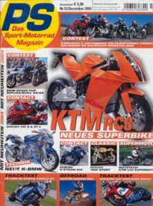 Titelseite: PS 12/2003 – BMW R 1100 S Boxer Cup Replica vs. Buell Firebolt XB12R