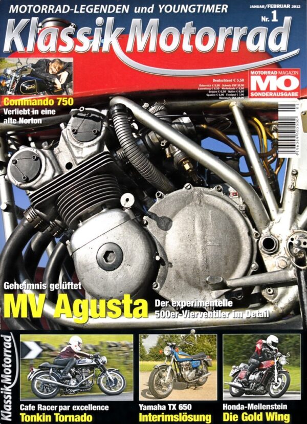 01 MO Klassik Motorrad 1/2012 – MV Agusta 500, Norton Commando 750, Yamaha TX 650