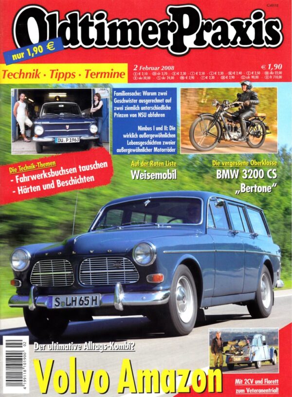 Oldtimer Praxis 02/2008 – Volvo Amazon; Nimbus