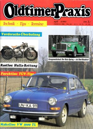 Oldtimer Praxis 04/1993 – VW 1600 TL; Hulla; Triumph B 254; Zündapp KS 500