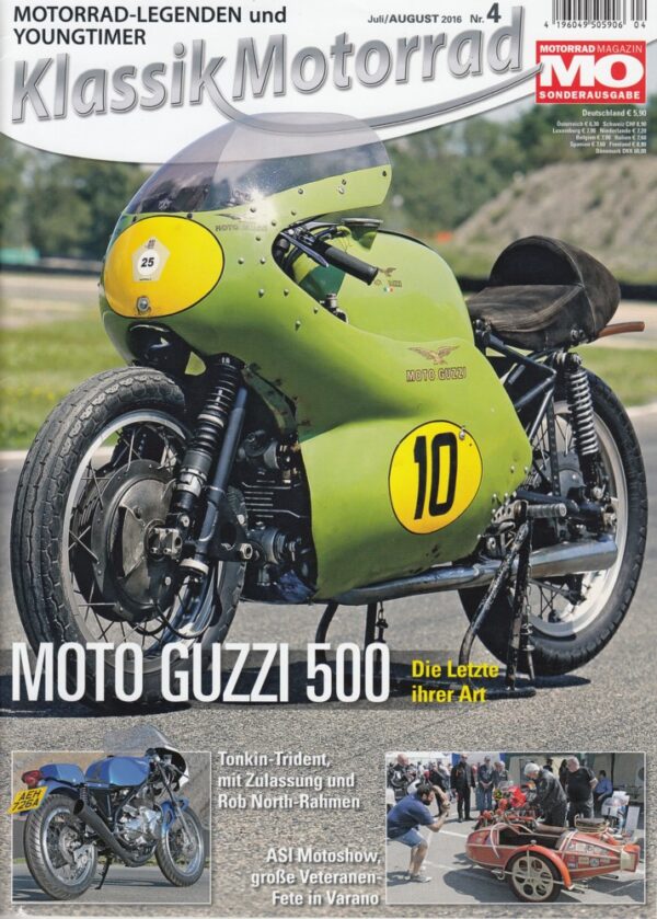 MO Klassik Motorrad 4/2016 – Moto Guzzi 500, Tonkin-Trident, DKW UL500, Cotton 350