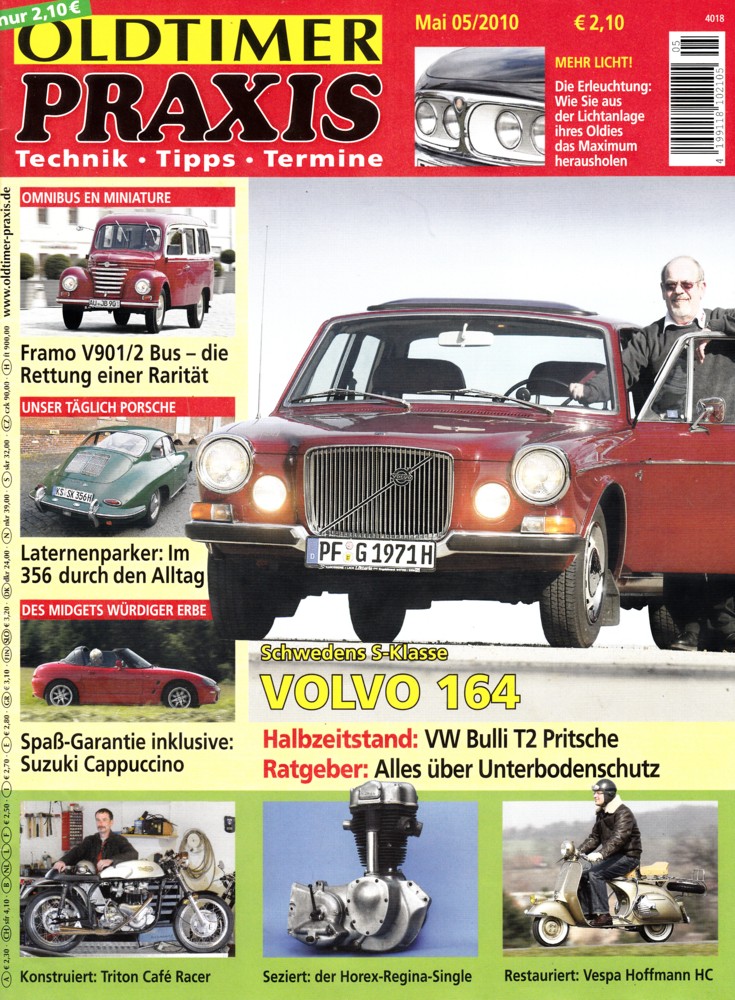 Oldtimer Praxis 05/2010 – Volvo 164; Horex Regina Single; Triton Café Racer