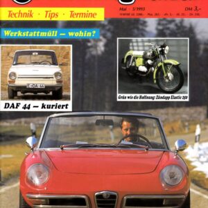 Oldtimer Praxis 05/1993 – Alfa Romeo Duetto; Zündapp Elastic 250