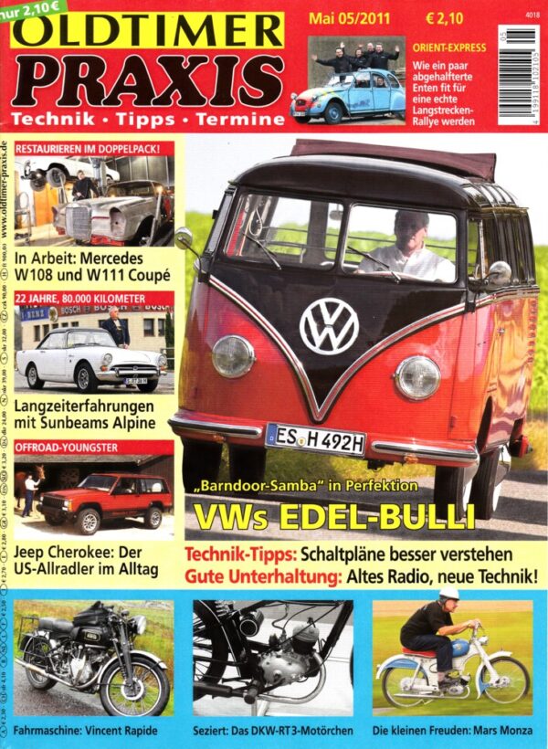 05 Oldtimer Praxis 05/2011 – VW Barndoor-Samba; Vincent Rapide; Mars Monza