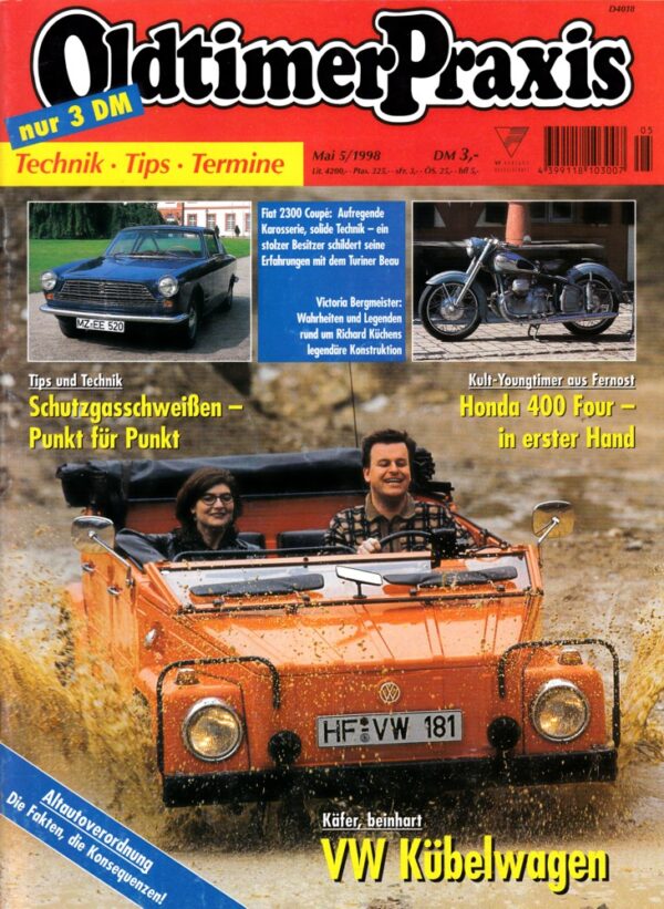 05 Oldtimer Praxis 5/1998 – VW Kübelwagen; Honda CB 400 Four; Victoria Bergmeister V 35