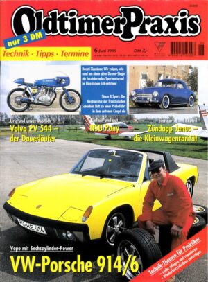 Oldtimer Praxis 06/1999 – VW-Porsche 914/6; Ducati-Eigenbau; NSU 201 ZD Pony
