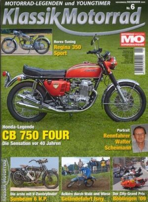 MO Klassik Motorrad 6/2009 – Honda CB 750 Four, Horex Regina 350 Sport, Sunbeam 6 H.P.