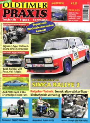 07 Oldtimer Praxis 07/2010 – Simca Rallye 3; DKW RT-350-Gespann; Suzuki RV 125