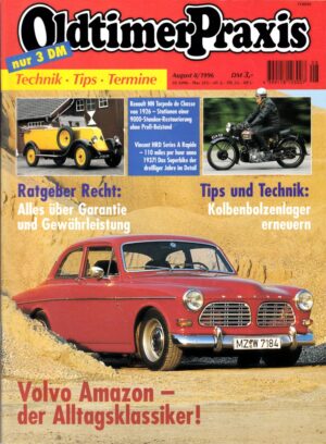 08 Oldtimer Praxis 8/1996 – Volvo Amazon; Vincent HRD Series A Rapide; Yamaha RD 125