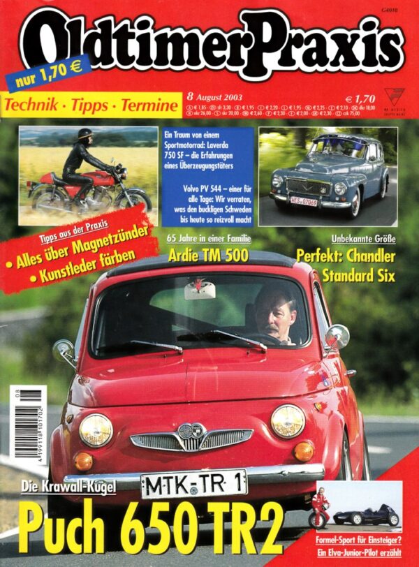 08 Oldtimer Praxis 08/2003 – Steyr Puch 650 TR2; Laverda 750 SF; Ardie TM 500