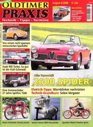 08 Oldtimer Praxis 08/2008 – Alfa Romeo 2600 Spider; Victoria Avanti; Morini Tresette Sprint