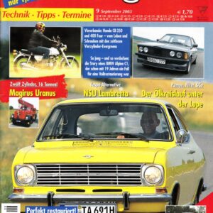 Oldtimer Praxis 09/2003 – Opel Kadett B Coupé; Honda CB 350 / 400 Four; NSU Lambretta