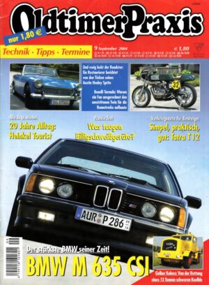 Oldtimer Praxis 09/2004 – BMW M 635 CSi; Benelli Tornado; Heinkel Tourist