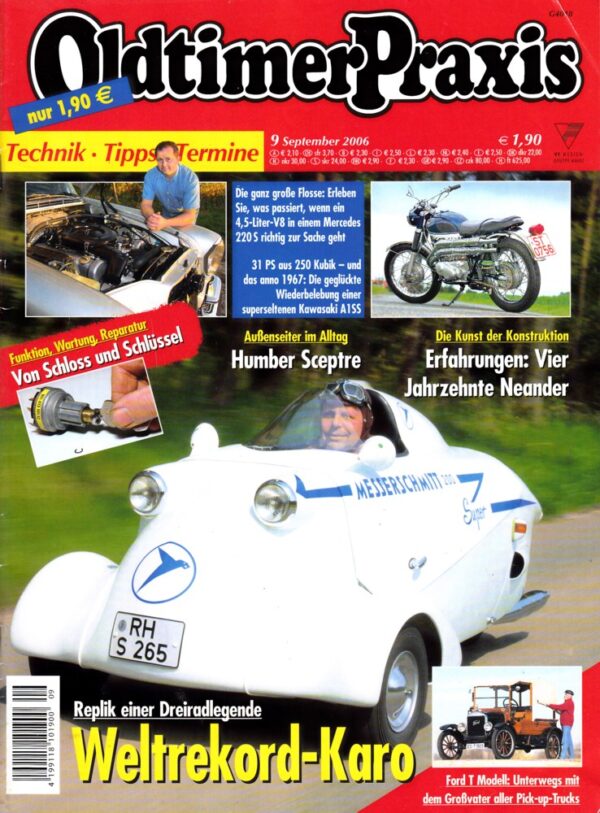Oldtimer Praxis 09/2006 – Messerschmitt KR 200 Super; Kawasaki A1SS Samurai; Neander