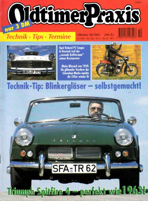 Oldtimer Praxis 10/1995 – Triumph Spitfire 4; Maico Blizzard; Dnepr