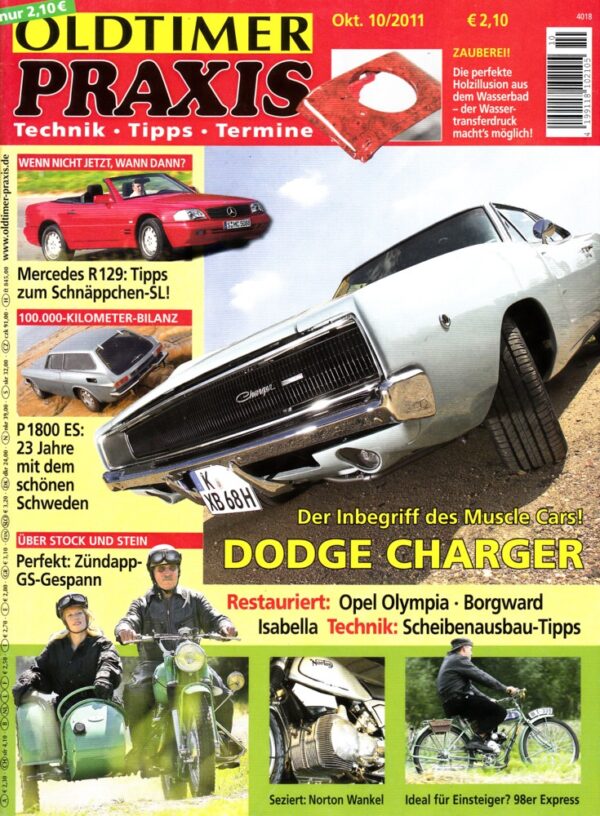 10 Oldtimer Praxis 10/2011 – Dodge Charger; Zündapp KS 601 Gespann; Express 98 SL