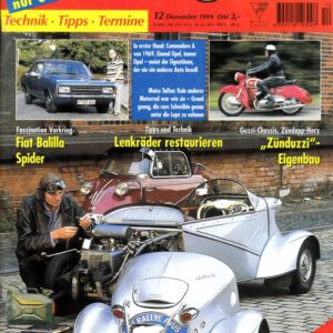 Oldtimer Praxis 12/1999 – Messerschmitt Tiger; Maico Taifun; Zünduzzi-Eigenbau