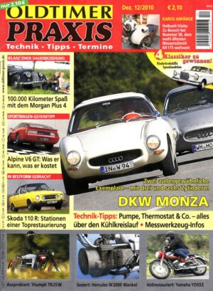 12 Oldtimer Praxis 12/2010 – DKW Monza; Yamaha YDS5E; Triumph TR25W