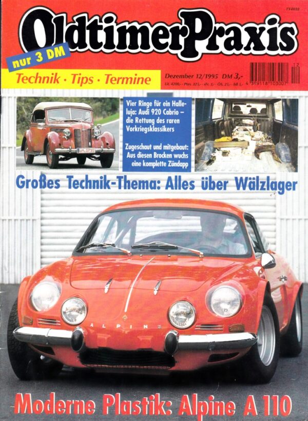Oldtimer Praxis 12/1995 – Alpine A 110; Zündapp Elastic; Triumph Tessi; Enfield Bullet 350