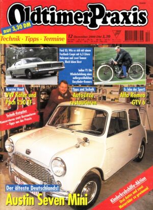 Oldtimer Praxis 12/2000 – Austin Seven Mini; Indian TT, Puch 250 TF; Motorradrestaurierung