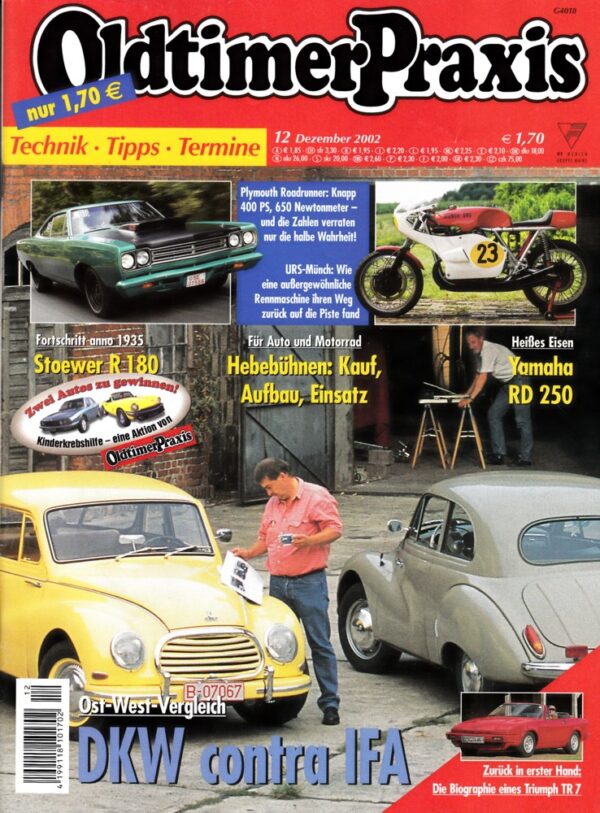 Oldtimer Praxis 12/2002 – DKW contra IFA; Yamaha RD 250; Münch-URS