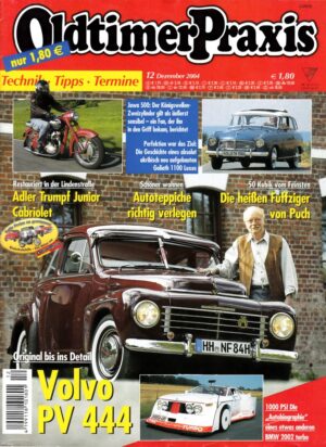Oldtimer Praxis 12/2004 – Volvo PV 444; Jawa 500; Puch Monza / Cobra