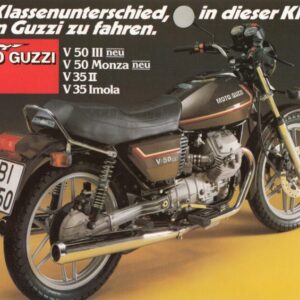 MOTO GUZZI V 50 III / Monza / V 35 II / Imola + Prospekt brochure + 4 Seiten