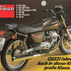 1979-bis-1987.jpg MOTO GUZZI V 65 / SP + V 50 Chopper / III / Monza + Prospekt + 6 Seiten