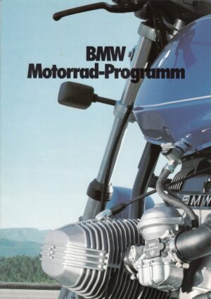 BMW, Motorräder Modelljahr 1981 + Prospekt brochure + 8 Seiten