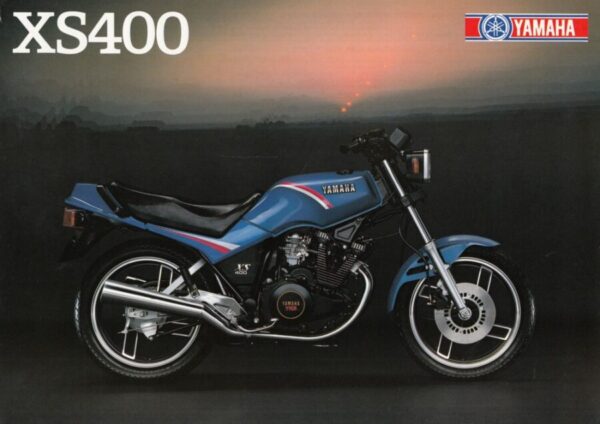 YAMAHA XS 400 + Prospekt brochure Flyer + 1 Blatt / 2 Seiten + aus 1983