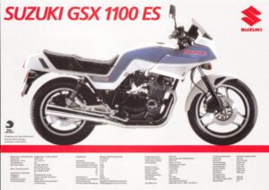 SUZUKI GSX 1100 ES / E + PROSPEKT flyer + 1 Blatt / 2 Seiten + aus 1984?