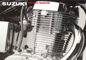 SUZUKI LS 650 Savage + Prospekt brochure + 4 Seiten