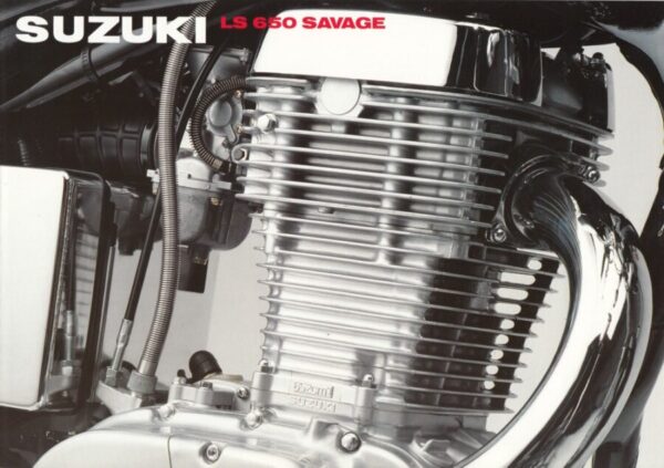 SUZUKI LS 650 Savage + Prospekt brochure + 4 Seiten