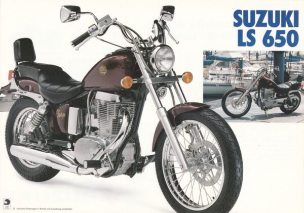 SUZUKI LS 650 Savage + Prospekt flyer + 1 Blatt / 2 Seiten