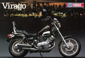 YAMAHA XV 1000 SE Virago + Prospekt flyer + 1 Blatt / 2 Seiten + aus 1986?