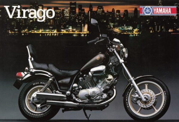 YAMAHA XV 1000 SE Virago + Prospekt flyer + 1 Blatt / 2 Seiten + aus 1986?