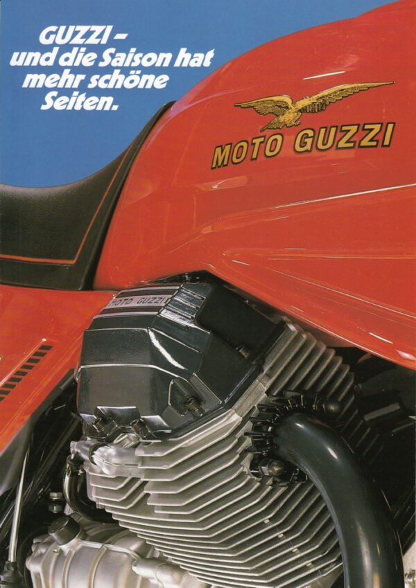 MOTO GUZZI + Katalog 1986 ? + Prospekt brochure + 8 Seiten