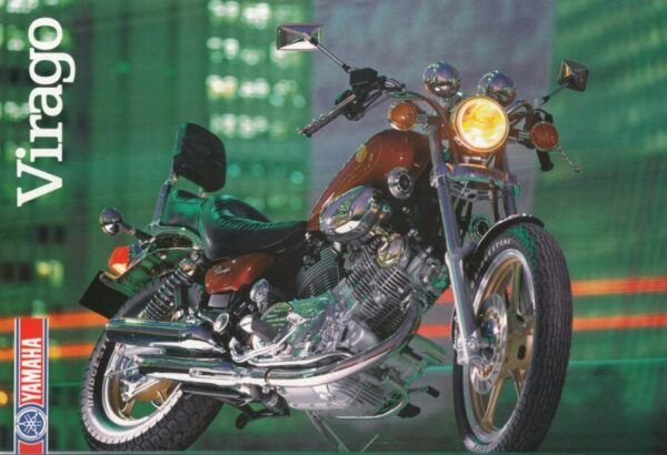 YAMAHA XV 1000 SE Virago + PROSPEKT brochure + 6 Seiten + Stand 3/86