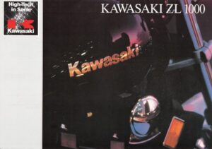 KAWASAKI ZL 1000 + Prospekt flyer + 1 Blatt / 2 Seiten + aus 1987?