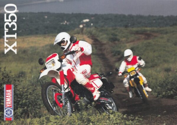 YAMAHA XT 350 + Prospekt brochure + 4 Seiten + Stand 10/1987