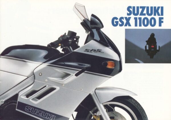SUZUKI GSX 1100 F + PROSPEKT brochure + 4 Seiten + aus 1989?